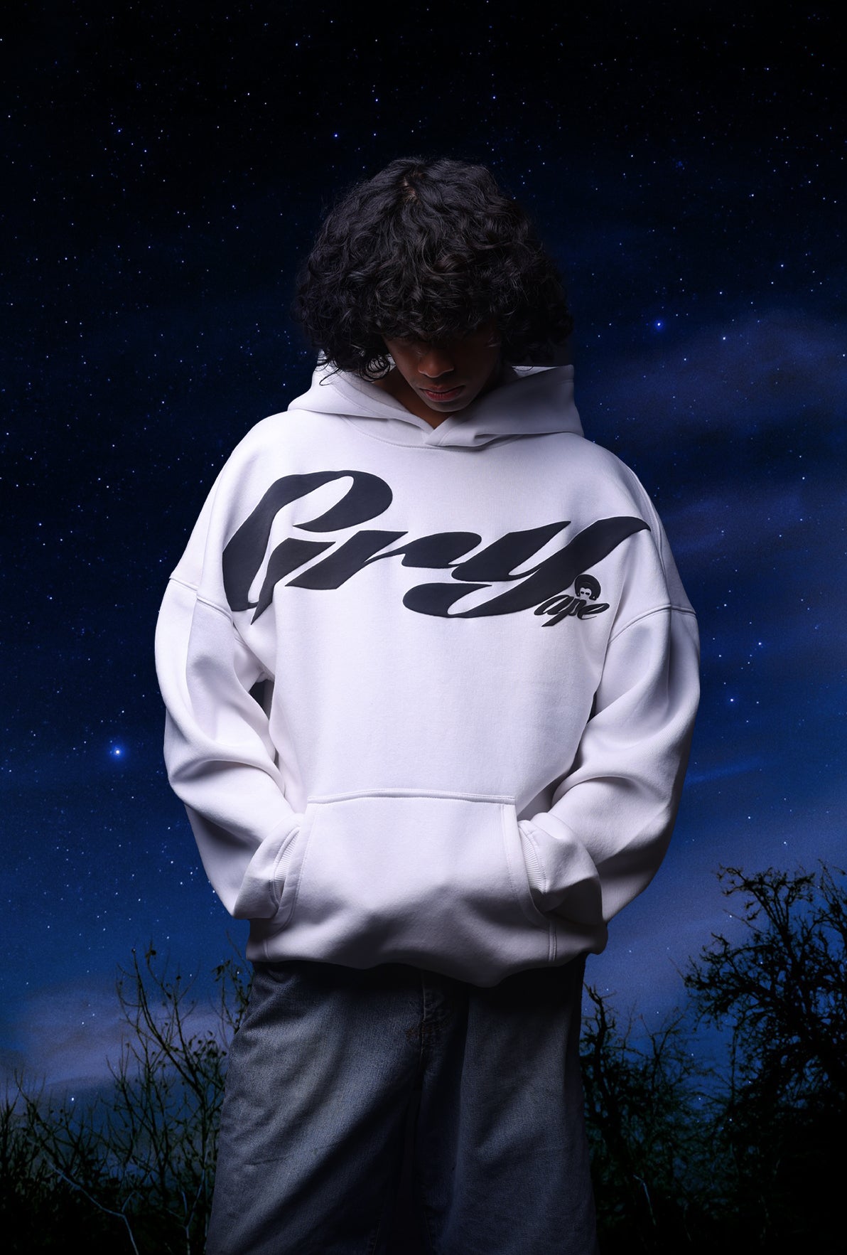 WHITE NIGHTWING HOODIE