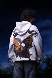 WHITE NIGHTWING HOODIE