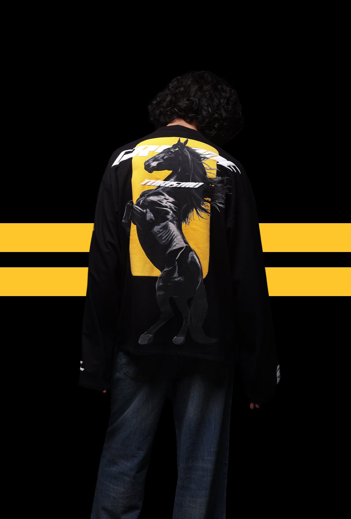 GT BLACK STALLION FULL SLEEVE T-SHIRT