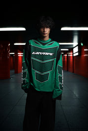 GRYAPE MOTOCROSS JERSEY GREEN T-SHIRT