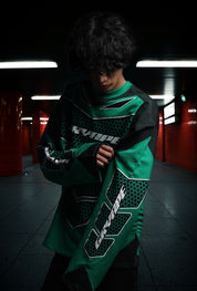 GRYAPE MOTOCROSS JERSEY GREEN T-SHIRT