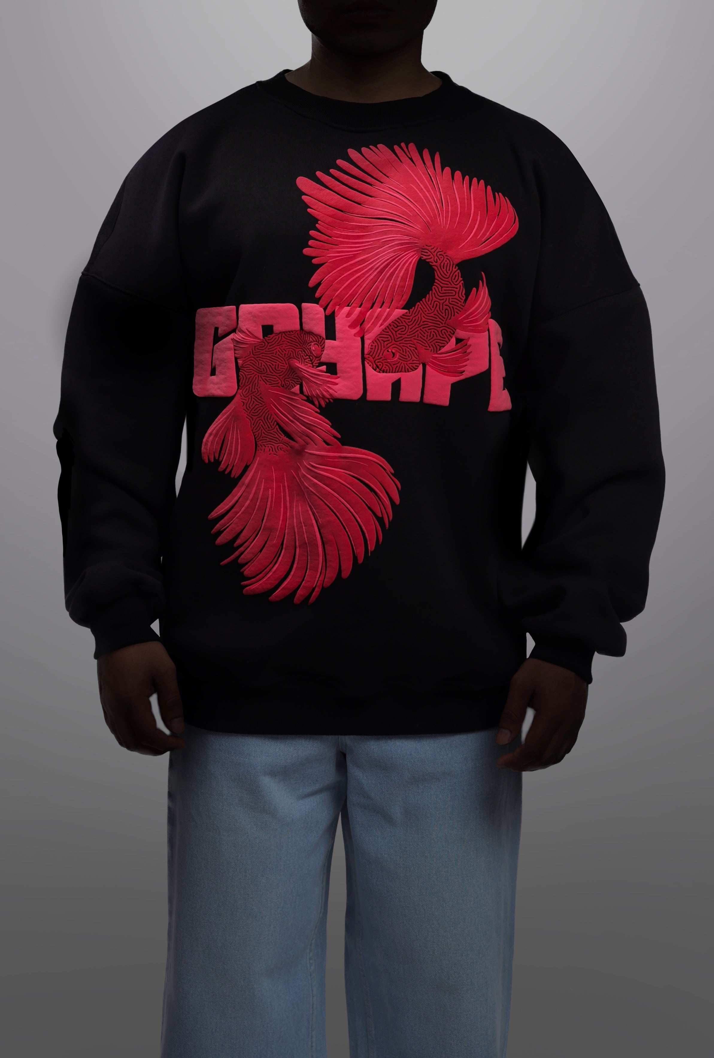 BLACK BETTA BLAZE SWEATSHIRT