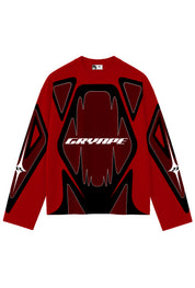 GRYAPE MOTOCROSS JERSEY RED T-SHIRT